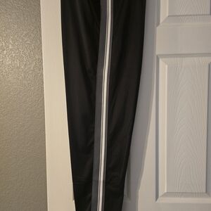 Athletic Works Kids Black Joggers with White Stripe